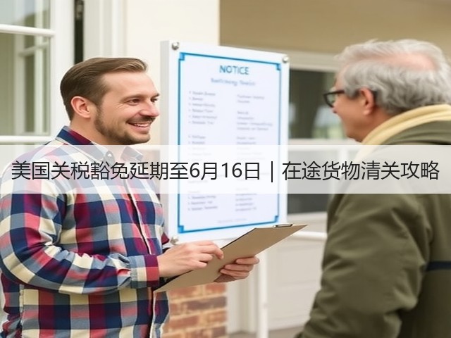 美国关税豁免延期至6月16日｜在途货物清关攻略(图3)