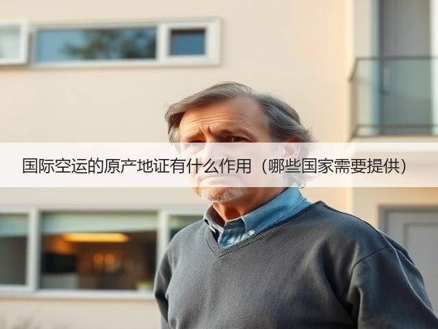 国际空运的原产地证有什么作用(哪些国家需要提供)(图1) 国际空运的原产地证有什么作用(哪些国家需要提供)(图1)
