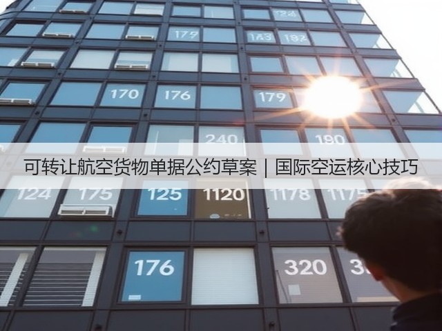 可转让航空货物单据公约草案|国际空运核心技巧(图1) 可转让航空货物单据公约草案|国际空运核心技巧(图1)