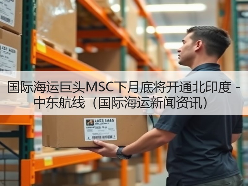 国际海运巨头MSC下月底将开通北印度 - 中东航线（国际海运新闻资讯）