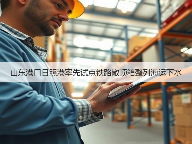 山东港口日照港率先试点铁路敞顶箱整列海运下水(图2) 山东港口日照港率先试点铁路敞顶箱整列海运下水(图2)