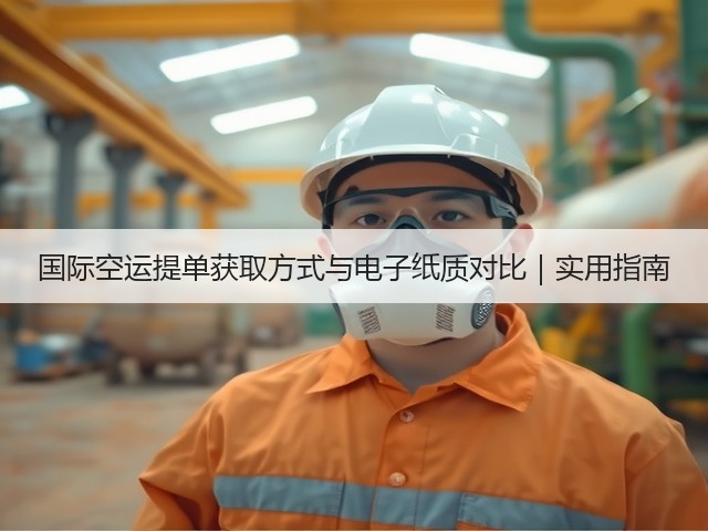 国际空运提单获取方式与电子纸质对比|实用指南(图1) 国际空运提单获取方式与电子纸质对比|实用指南(图1)