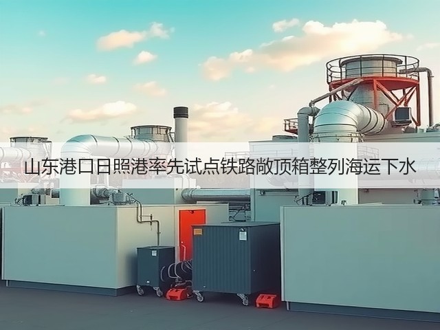 山东港口日照港率先试点铁路敞顶箱整列海运下水(图1) 山东港口日照港率先试点铁路敞顶箱整列海运下水(图1)