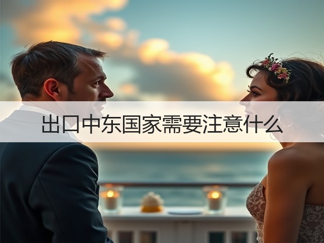 出口中东国家需要注意什么(图2) 出口中东国家需要注意什么(图2)