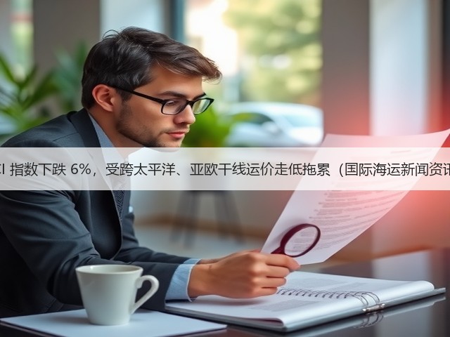 WCI 指数下跌 6%，受跨太平洋、亚欧干线运价走低拖累（国际海运新闻资讯）(图2)