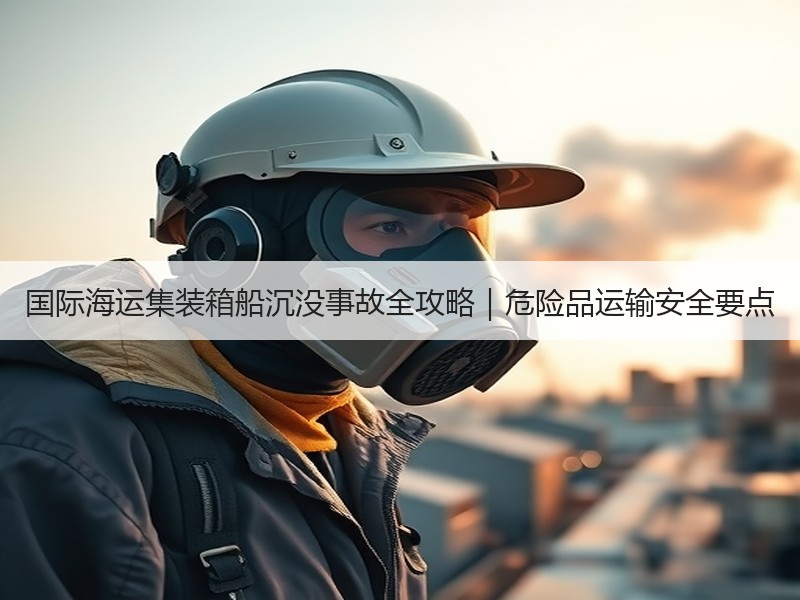 国际海运集装箱船沉没事故全攻略|危险品运输安全要点 国际海运集装箱船沉没事故全攻略|危险品运输安全要点