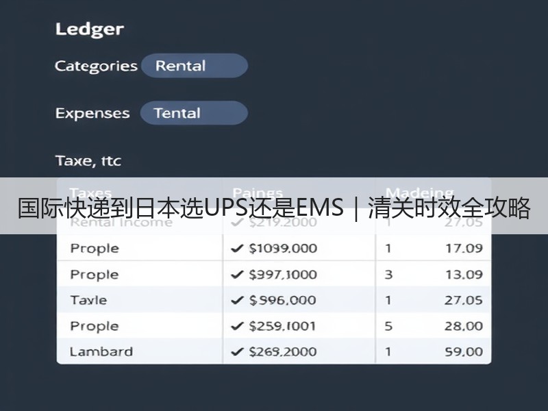 国际快递到日本选UPS还是EMS｜清关时效全攻略