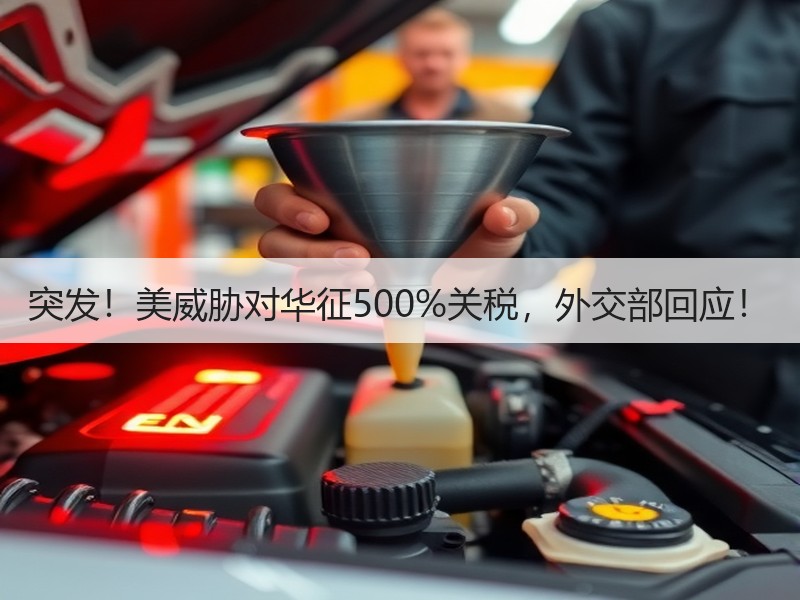 突发！美威胁对华征500%关税，外交部回应！