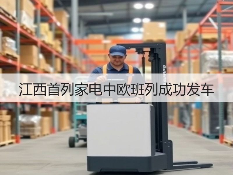 江西首列家电中欧班列成功发车