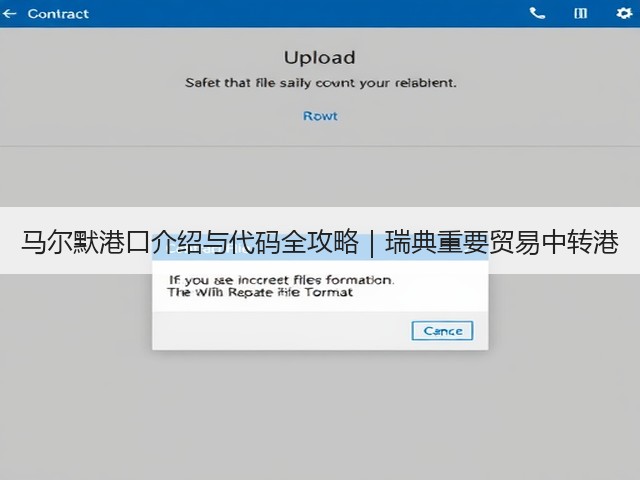 马尔默港口介绍与代码全攻略|瑞典重要贸易中转港(图2) 马尔默港口介绍与代码全攻略|瑞典重要贸易中转港(图2)