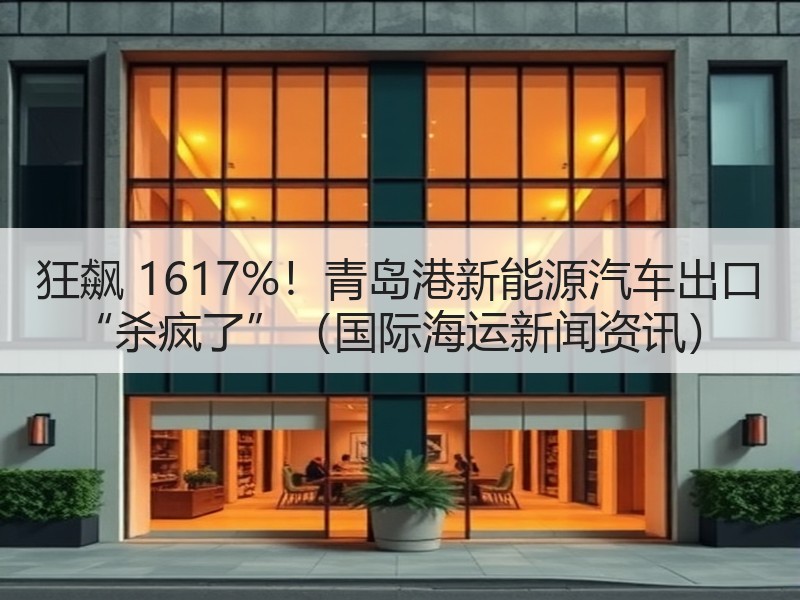 狂飙 1617%！青岛港新能源汽车出口 “杀疯了”（国际海运新闻资讯）