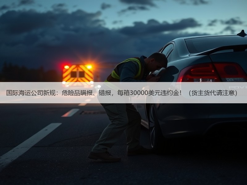 国际海运公司新规：危险品瞒报、错报，每箱30000美元违约金！（货主货代请注意）