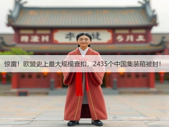 惊雷!欧盟史上最大规模查扣,2435个中国集装箱被封!(图3) 惊雷!欧盟史上最大规模查扣,2435个中国集装箱被封!(图3)