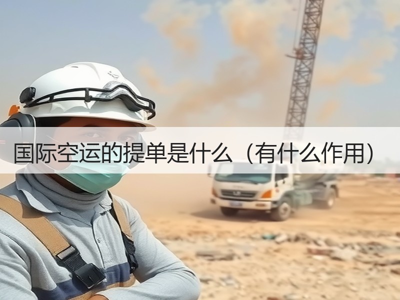 国际空运的提单是什么（有什么作用）