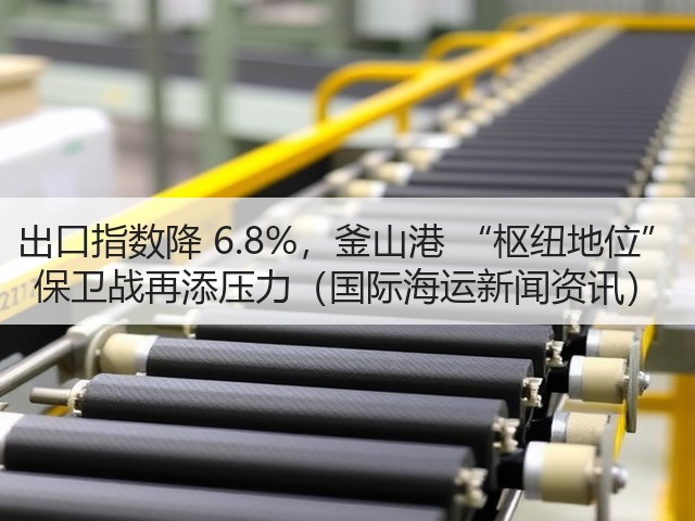 出口指数降 6.8%,釜山港 “枢纽地位” 保卫战再添压力(国际海运新闻资讯)(图3) 出口指数降 6.8%,釜山港 “枢纽地位” 保卫战再添压力(国际海运新闻资讯)(图3)