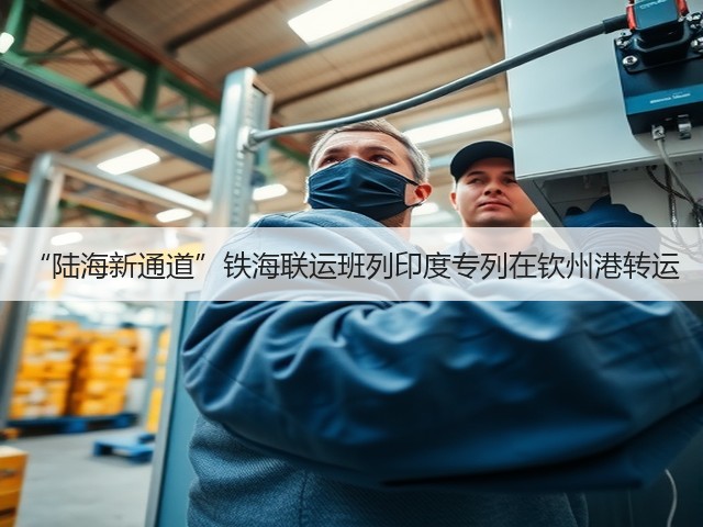 “陆海新通道”铁海联运班列印度专列在钦州港转运(图3)