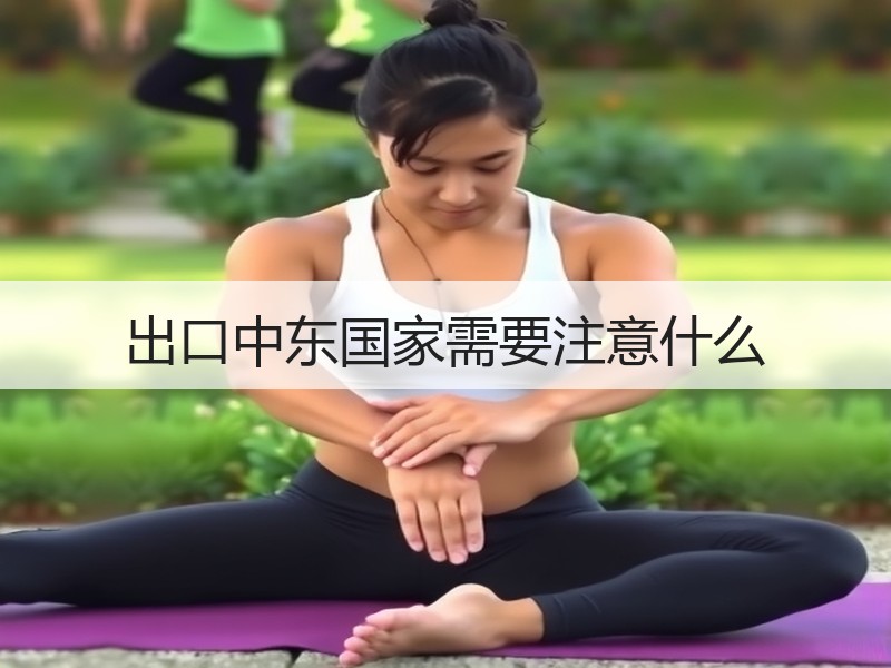 出口中东国家需要注意什么