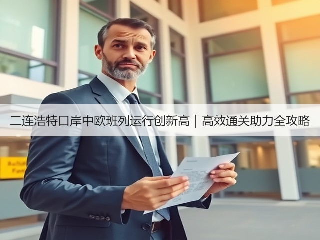 二连浩特口岸中欧班列运行创新高｜高效通关助力全攻略(图1)