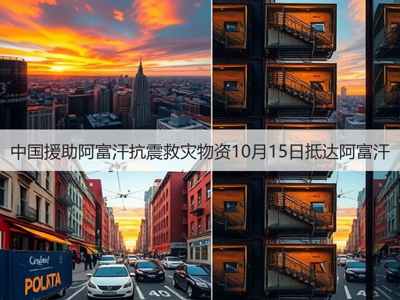 中国援助阿富汗抗震救灾物资10月15日抵达阿富汗