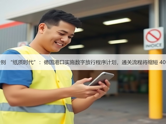 告别 “纸质时代”：德国港口实施数字放行程序计划，通关流程将缩短 40%(图2)