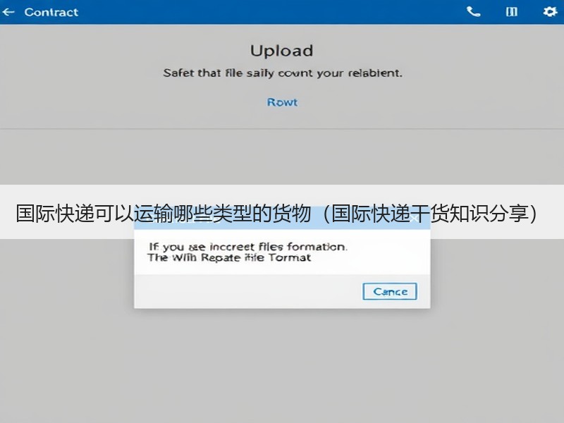 国际快递可以运输哪些类型的货物（国际快递干货知识分享）