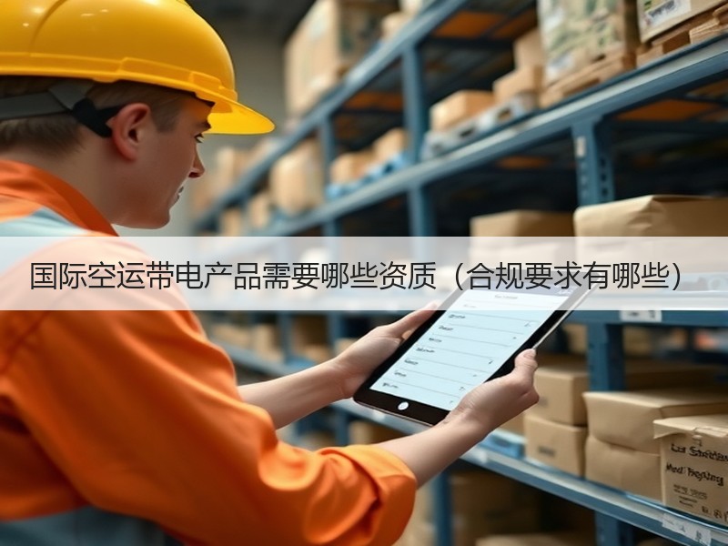 国际空运带电产品需要哪些资质（合规要求有哪些）