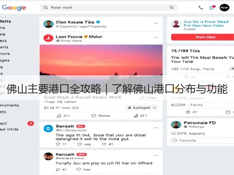佛山主要港口全攻略|了解佛山港口分布与功能 佛山主要港口全攻略|了解佛山港口分布与功能
