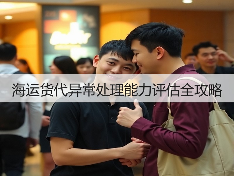 海运货代异常处理能力评估全攻略