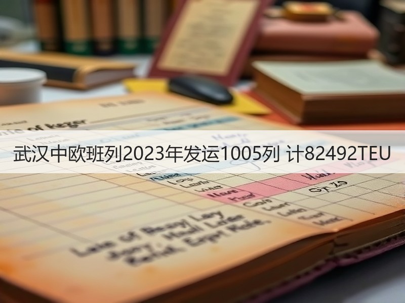 武汉中欧班列2023年发运1005列 计82492TEU