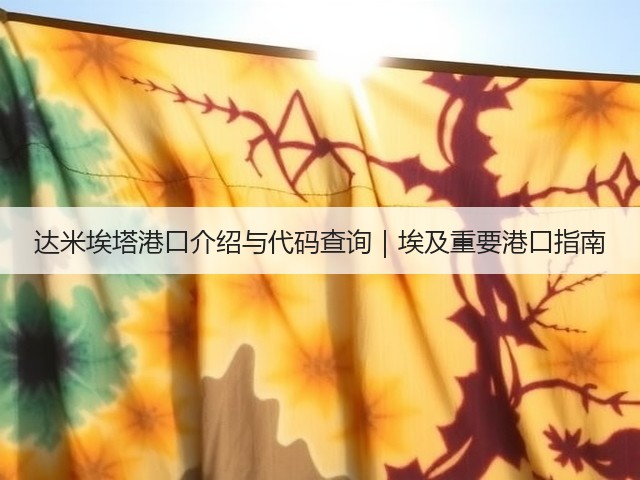 达米埃塔港口介绍与代码查询|埃及重要港口指南(图3) 达米埃塔港口介绍与代码查询|埃及重要港口指南(图3)