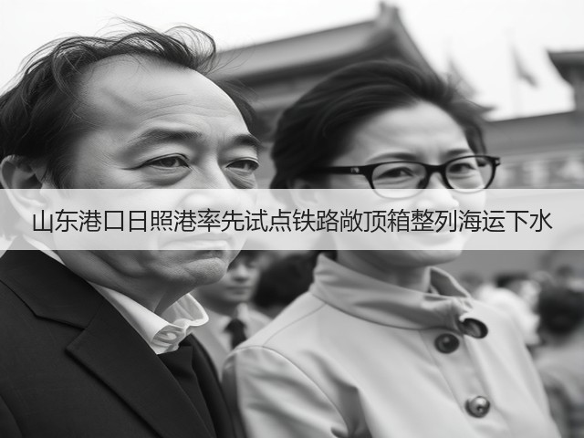 山东港口日照港率先试点铁路敞顶箱整列海运下水(图3) 山东港口日照港率先试点铁路敞顶箱整列海运下水(图3)