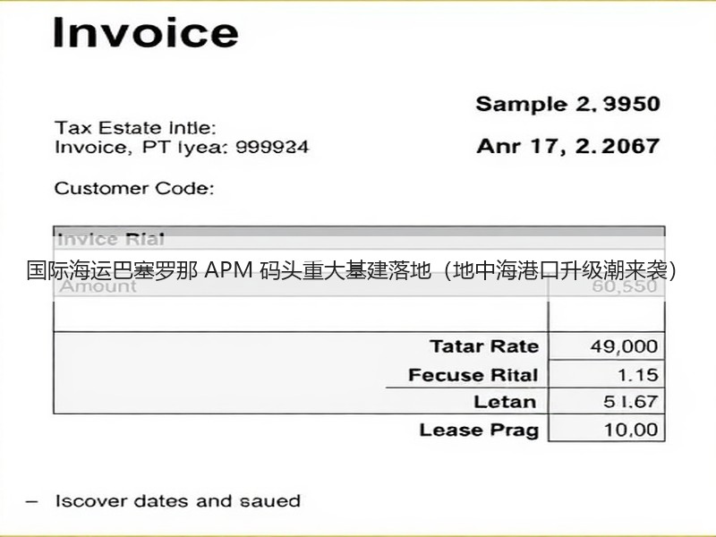 国际海运巴塞罗那 APM 码头重大基建落地（地中海港口升级潮来袭）