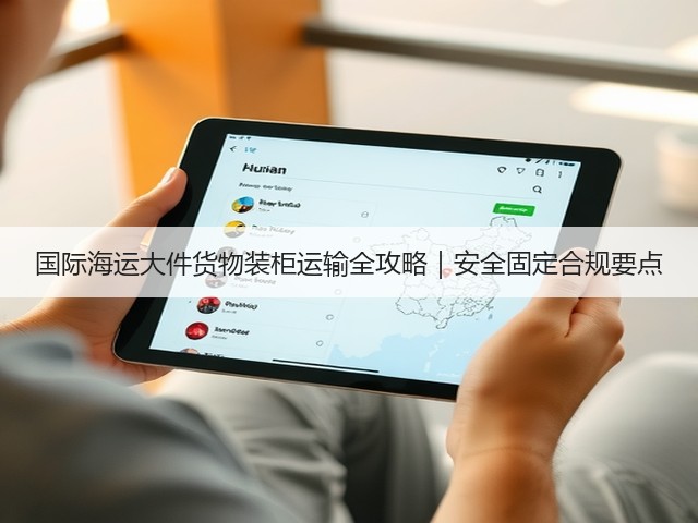 国际海运大件货物装柜运输全攻略|安全固定合规要点(图2) 国际海运大件货物装柜运输全攻略|安全固定合规要点(图2)