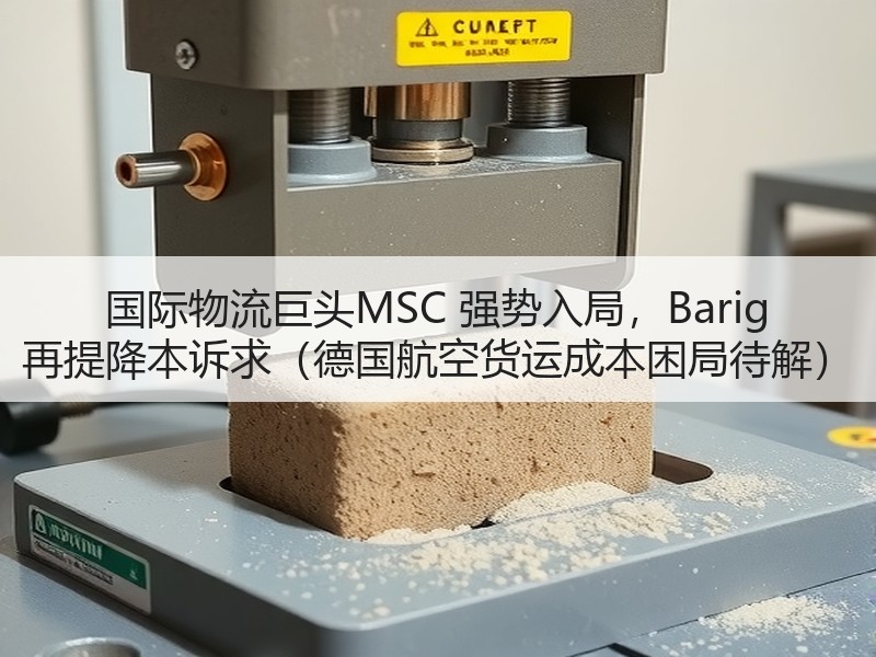 国际物流巨头MSC 强势入局，Barig 再提降本诉求（德国航空货运成本困局待解）