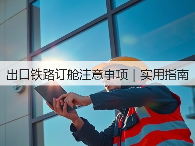 出口铁路订舱注意事项|实用指南(图3) 出口铁路订舱注意事项|实用指南(图3)