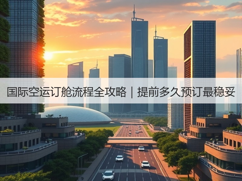 国际空运订舱流程全攻略｜提前多久预订最稳妥