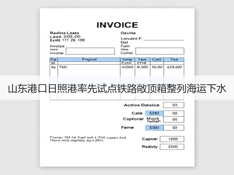 山东港口日照港率先试点铁路敞顶箱整列海运下水