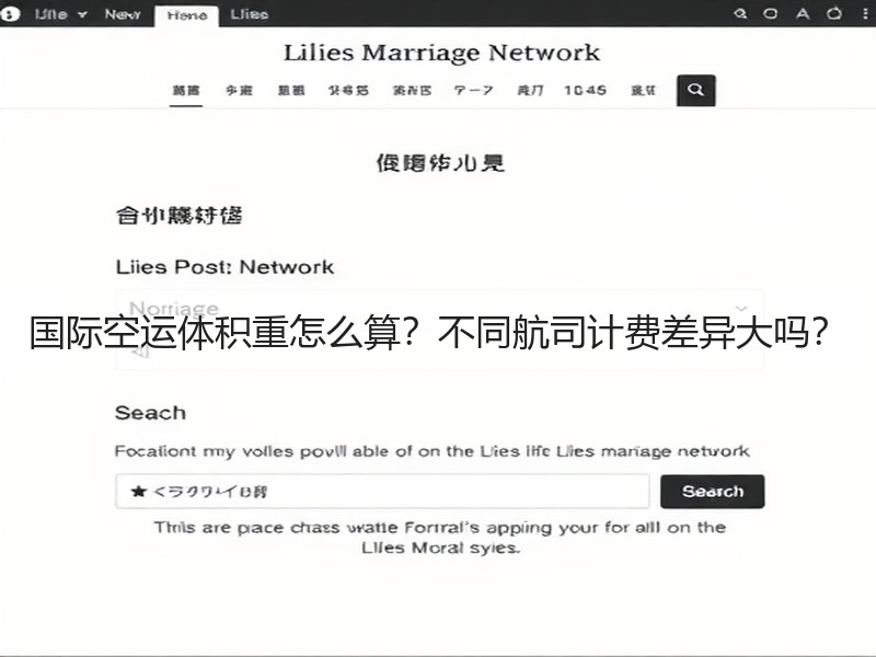 国际空运体积重怎么算？不同航司计费差异大吗？