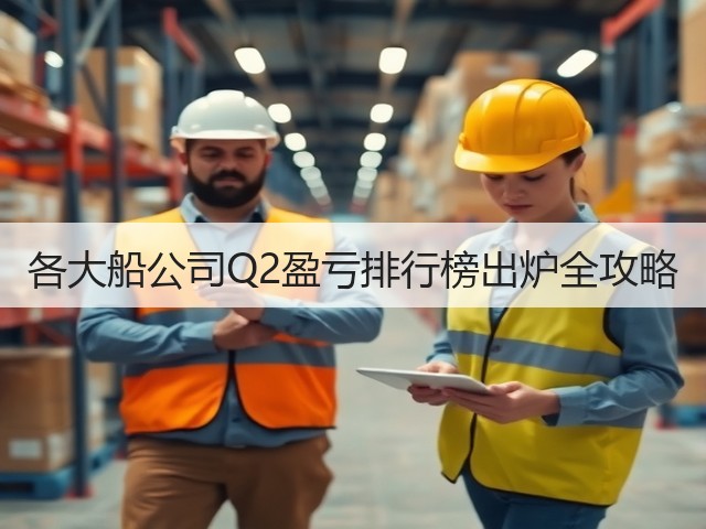 各大船公司Q2盈亏排行榜出炉全攻略(图1) 各大船公司Q2盈亏排行榜出炉全攻略(图1)