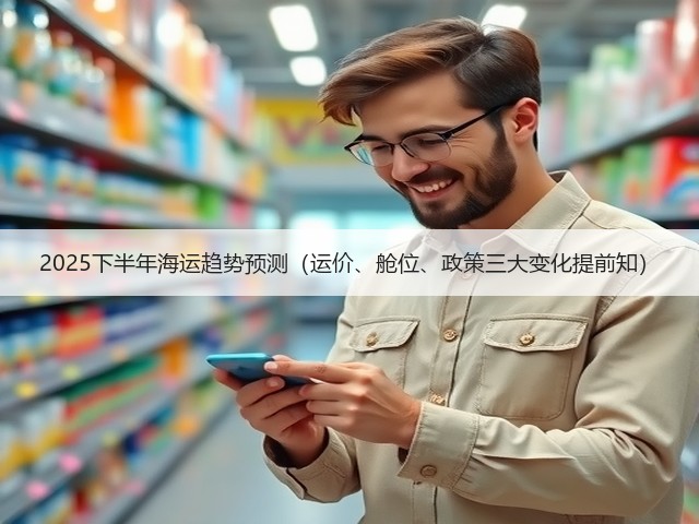2025下半年海运趋势预测(运价、舱位、政策三大变化提前知)(图1) 2025下半年海运趋势预测(运价、舱位、政策三大变化提前知)(图1)