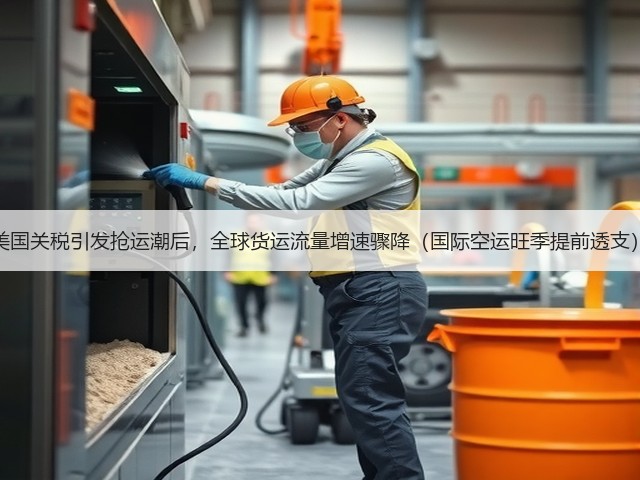 美国关税引发抢运潮后,全球货运流量增速骤降(国际空运旺季提前透支)(图1) 美国关税引发抢运潮后,全球货运流量增速骤降(国际空运旺季提前透支)(图1)