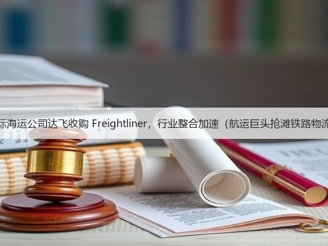 国际海运公司达飞收购 Freightliner，行业整合加速（航运巨头抢滩铁路物流）(图1)
