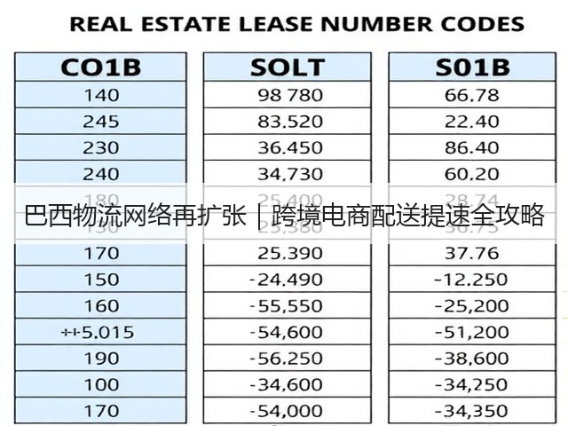 巴西物流网络再扩张|跨境电商配送提速全攻略(图2) 巴西物流网络再扩张|跨境电商配送提速全攻略(图2)