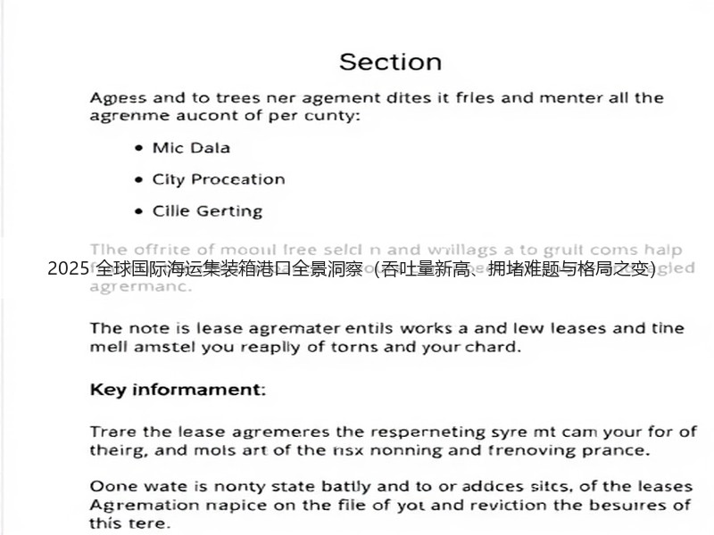 2025 全球国际海运集装箱港口全景洞察(吞吐量新高、拥堵难题与格局之变) 2025 全球国际海运集装箱港口全景洞察(吞吐量新高、拥堵难题与格局之变)