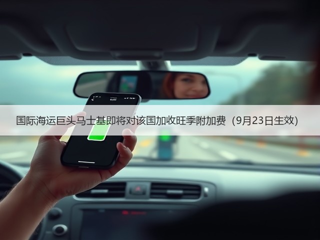 国际海运巨头马士基即将对该国加收旺季附加费（9月23日生效）(图3)