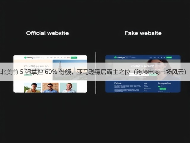 北美前 5 强掌控 60% 份额,亚马逊稳居霸主之位(跨境电商市场风云)(图1) 北美前 5 强掌控 60% 份额,亚马逊稳居霸主之位(跨境电商市场风云)(图1)