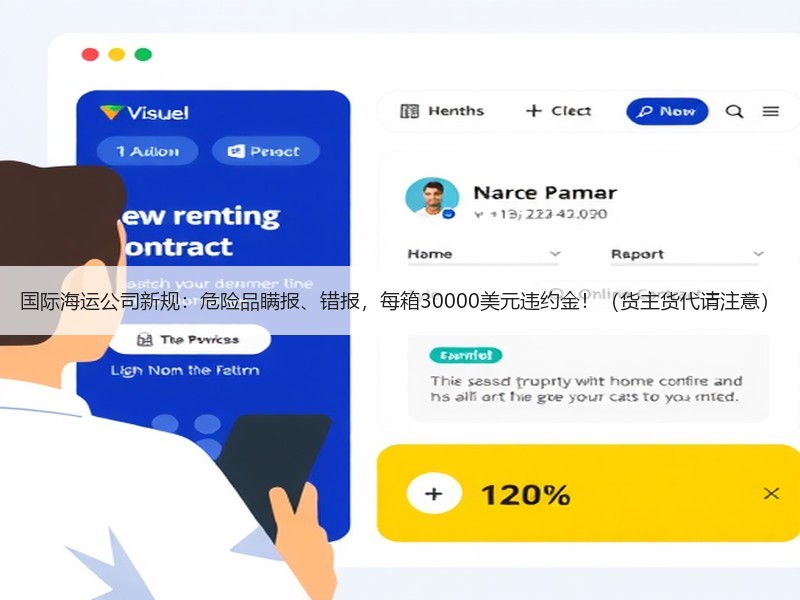 国际海运公司新规：危险品瞒报、错报，每箱30000美元违约金！（货主货代请注意）