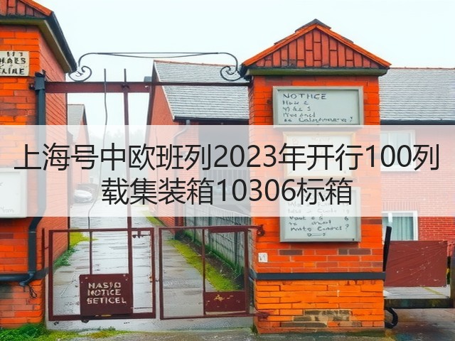 上海号中欧班列2023年开行100列 载集装箱10306标箱(图3)