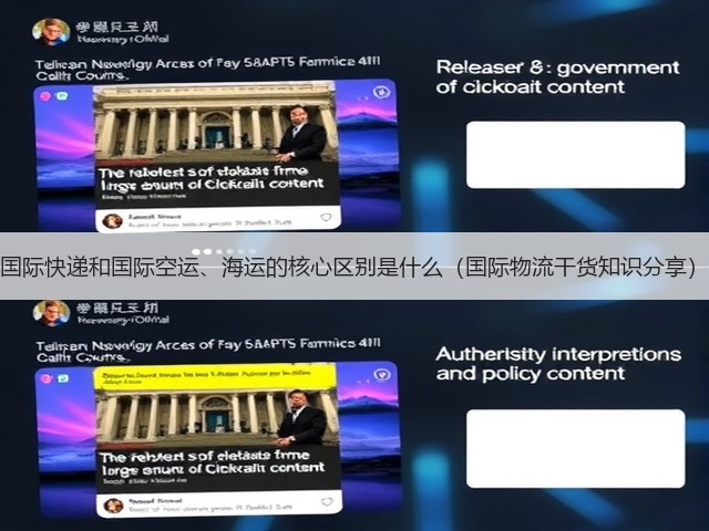 国际快递和国际空运、海运的核心区别是什么(国际物流干货知识分享)(图2) 国际快递和国际空运、海运的核心区别是什么(国际物流干货知识分享)(图2)