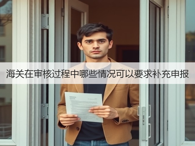 海关在审核过程中哪些情况可以要求补充申报(图3) 海关在审核过程中哪些情况可以要求补充申报(图3)